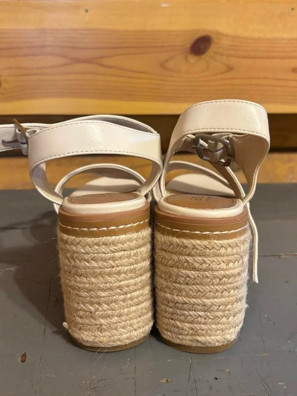 Women’s Cream Sandals - Wedges